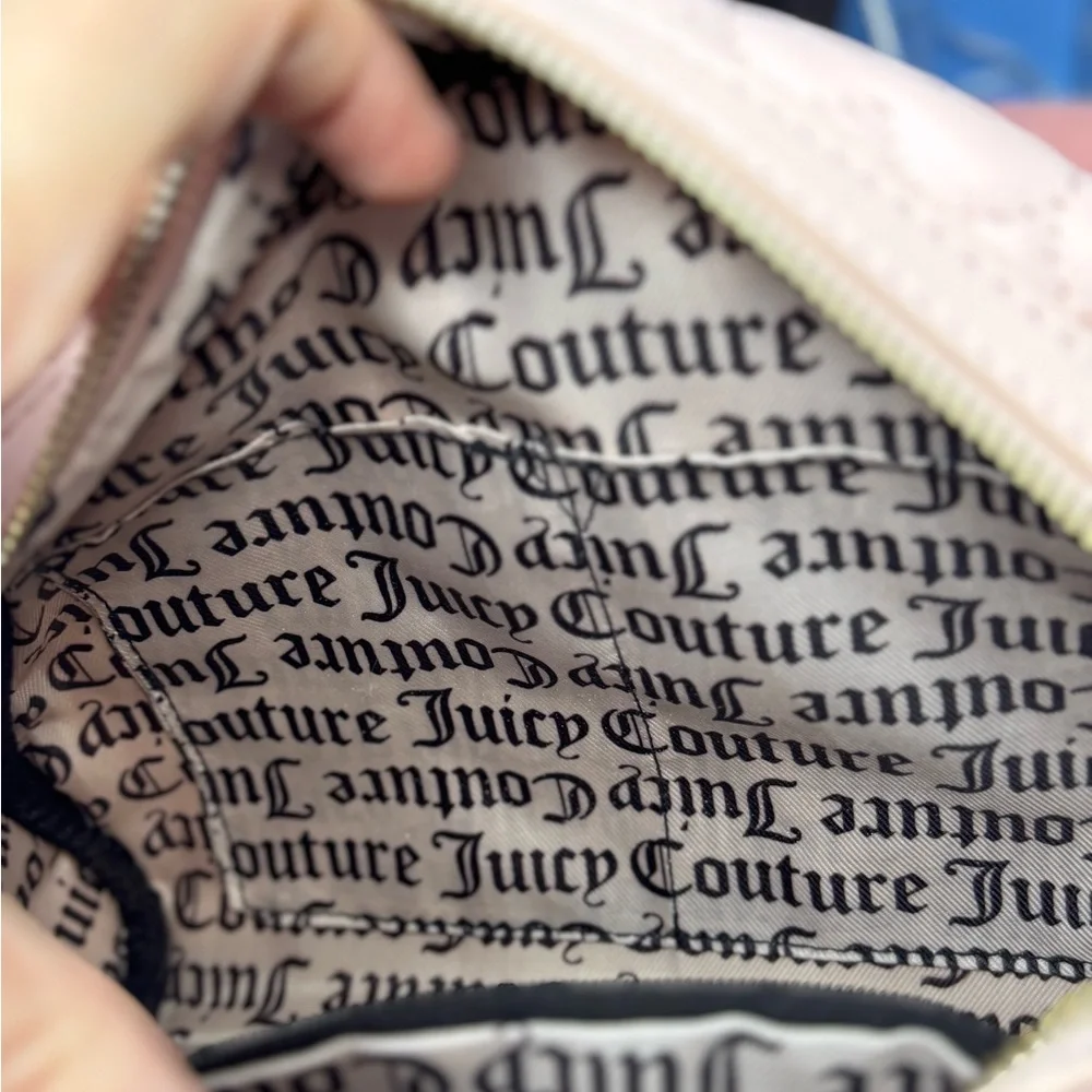 Brand New! Juicy Couture Pink Quilted Hearts Flawless Dome Satchel Purse NWT - Picture 10 of 10
